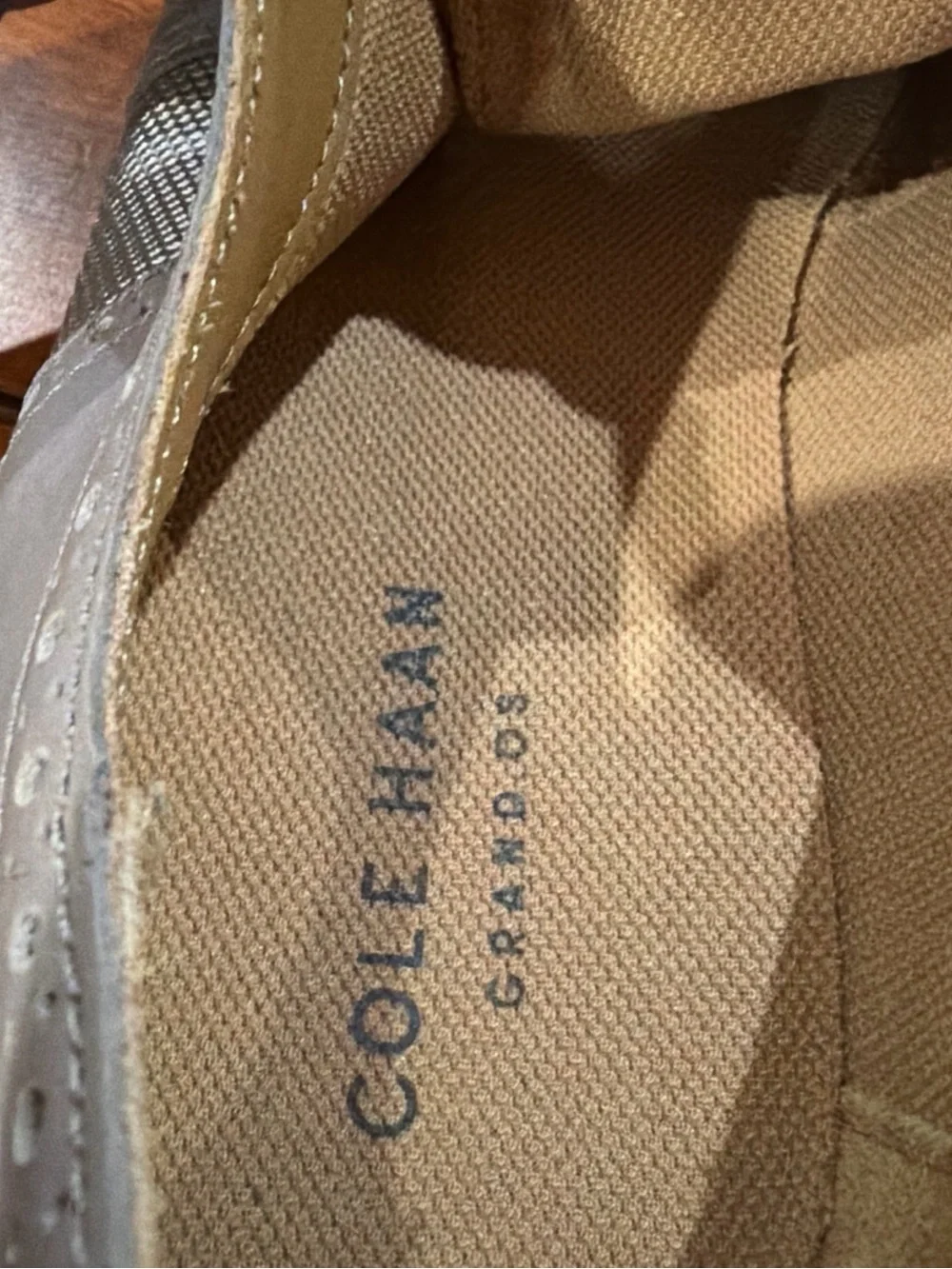 Cole Haan Light Gray Wingtip Oxford Derbys